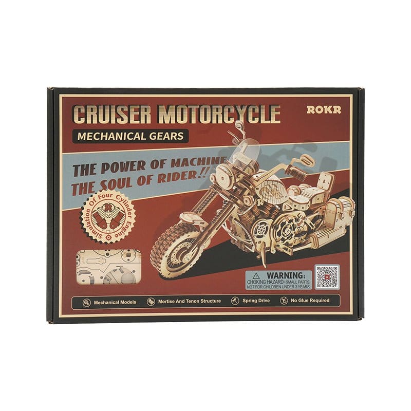 Robotime LK504 Cruiser Motorcycle Kit - Hobbytech Toys