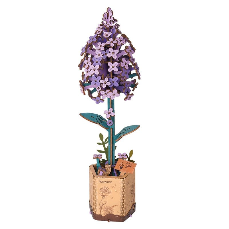 Robotime Wood Bloom Lilac Flower - Hobbytech Toys
