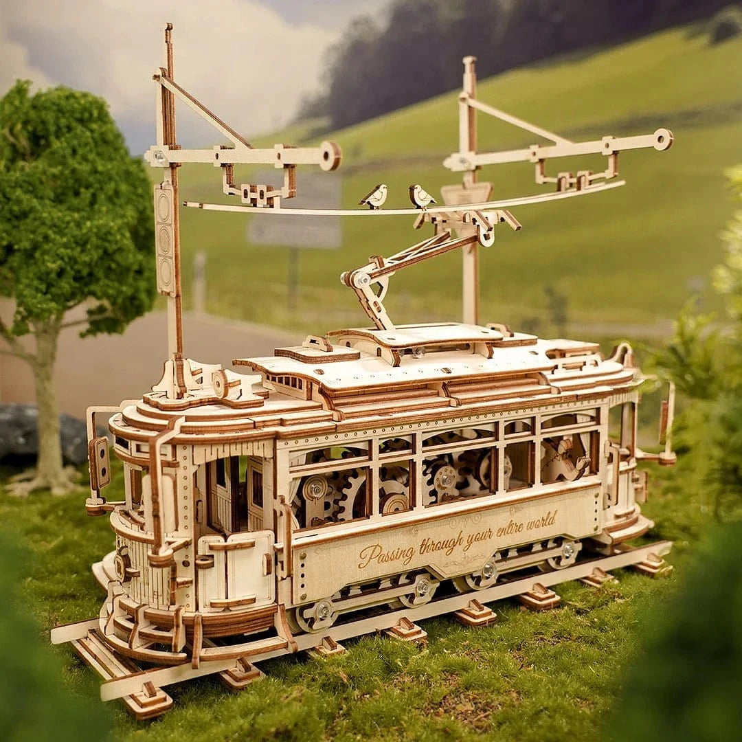 ROKR Classic City Tram 3D Wooden Kit LK801 - Hobbytech Toys