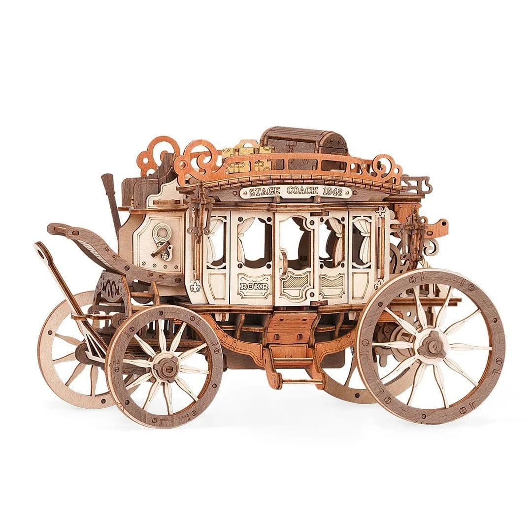 ROKR Stagecoach Mechanical Music Box Kit - Hobbytech Toys