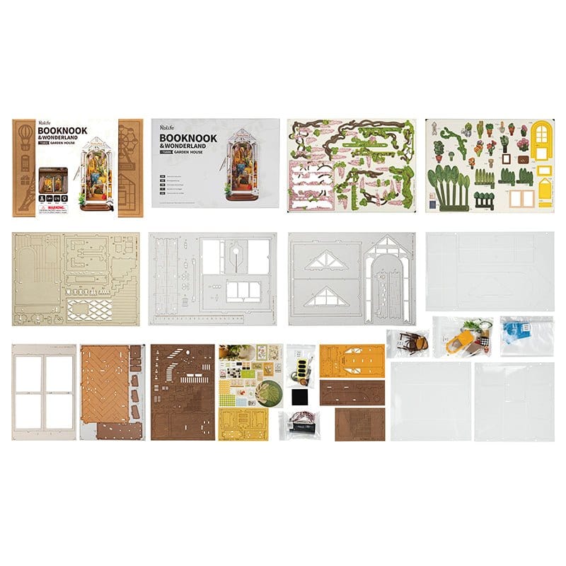 Rolife TGB06 Holiday Garden House DIY Book Nook Shelf Insert - Hobbytech Toys
