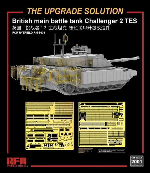 Ryefield 2001 Challenger 2 TES Upgrade Solution Rye-Field Models PLASTIC MODELS