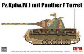 Ryefield 5068 Pz.Kpfw.IV J w/ Panther F Turret Plastic Model Kit Rye-Field Models PLASTIC MODELS