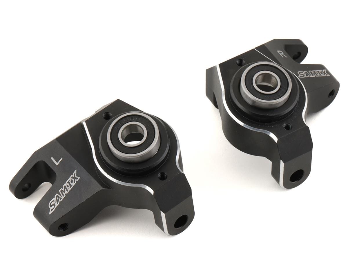 Samix SCX-6 7075 Aluminum Steering Knuckle Set (Black)**
