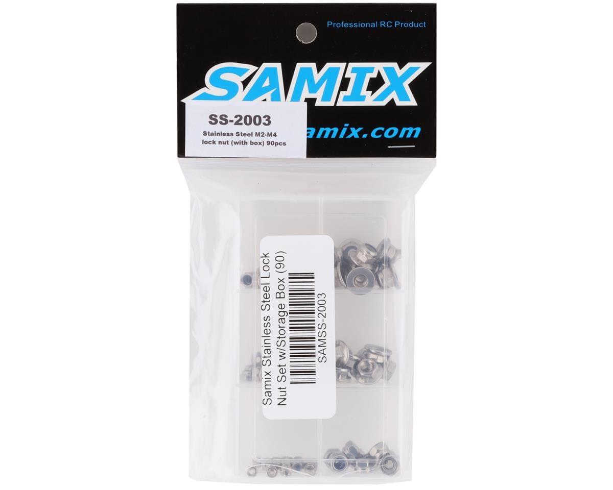 Samix Stainless Steel Lock Nut Set w/Storage Box (90)