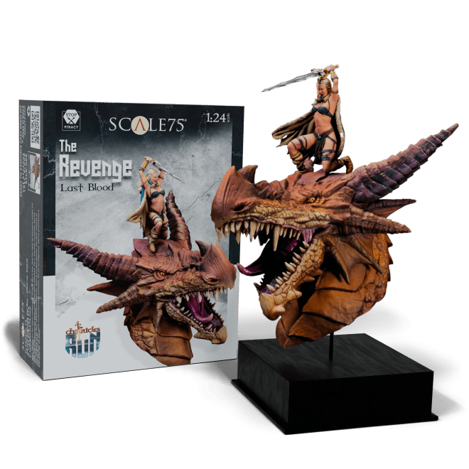 Scale 75 - Busts - The Chronicles of Run - The Revenge Last Blood 1:12 - Hobbytech Toys