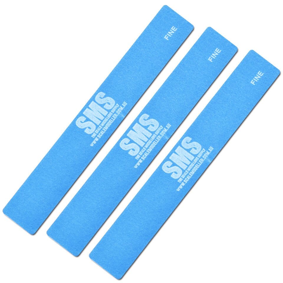 Scale Modellers Supply SND07 Sanding Sticks - Fine (3pcs) - Hobbytech Toys