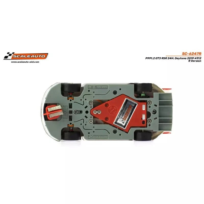 Scaleauto 6247R 1/32 Porsche 911.2 GT3 RSR 24H Daytona 2019 912 R Version Slot Car** - Hobbytech Toys