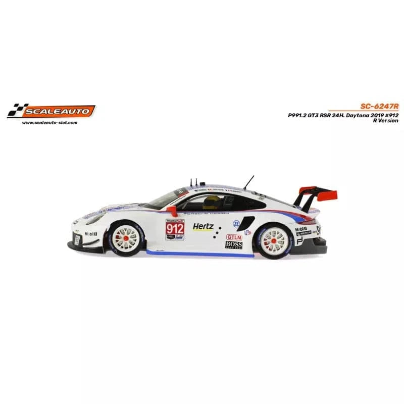 Scaleauto 6247R 1/32 Porsche 911.2 GT3 RSR 24H Daytona 2019 912 R Version Slot Car** - Hobbytech Toys