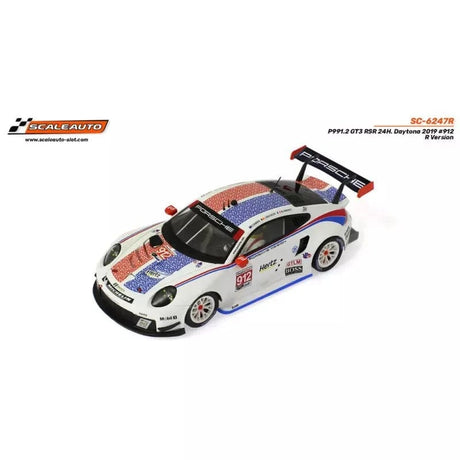 Scaleauto 6247R 1/32 Porsche 911.2 GT3 RSR 24H Daytona 2019 912 R Version Slot Car** - Hobbytech Toys