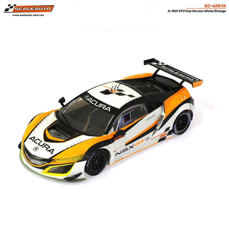 Scaleauto 6287A NSX GT3 Cup White/Orange Kit Slot Car** - Hobbytech Toys