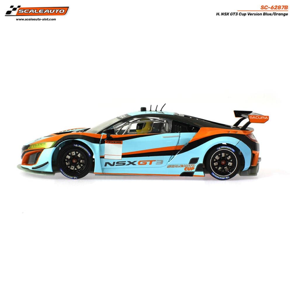 Scaleauto 6287B NSX GT3 Cup Blue/Orange Kit Slot Car** - Hobbytech Toys