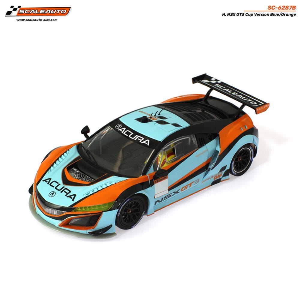 Scaleauto 6287B NSX GT3 Cup Blue/Orange Kit Slot Car** - Hobbytech Toys
