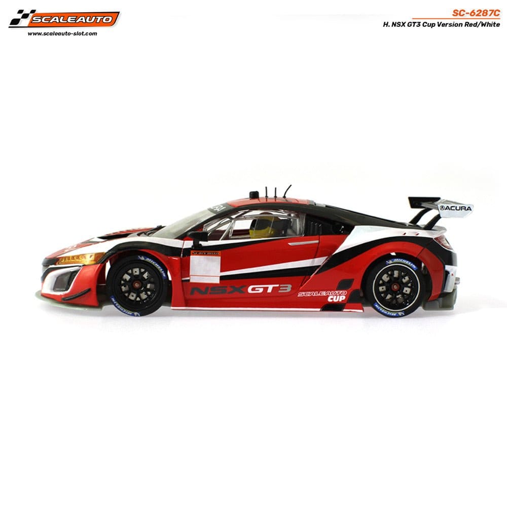 Scaleauto 6287C NSX GT3 Cup Red/White Slot Car** - Hobbytech Toys