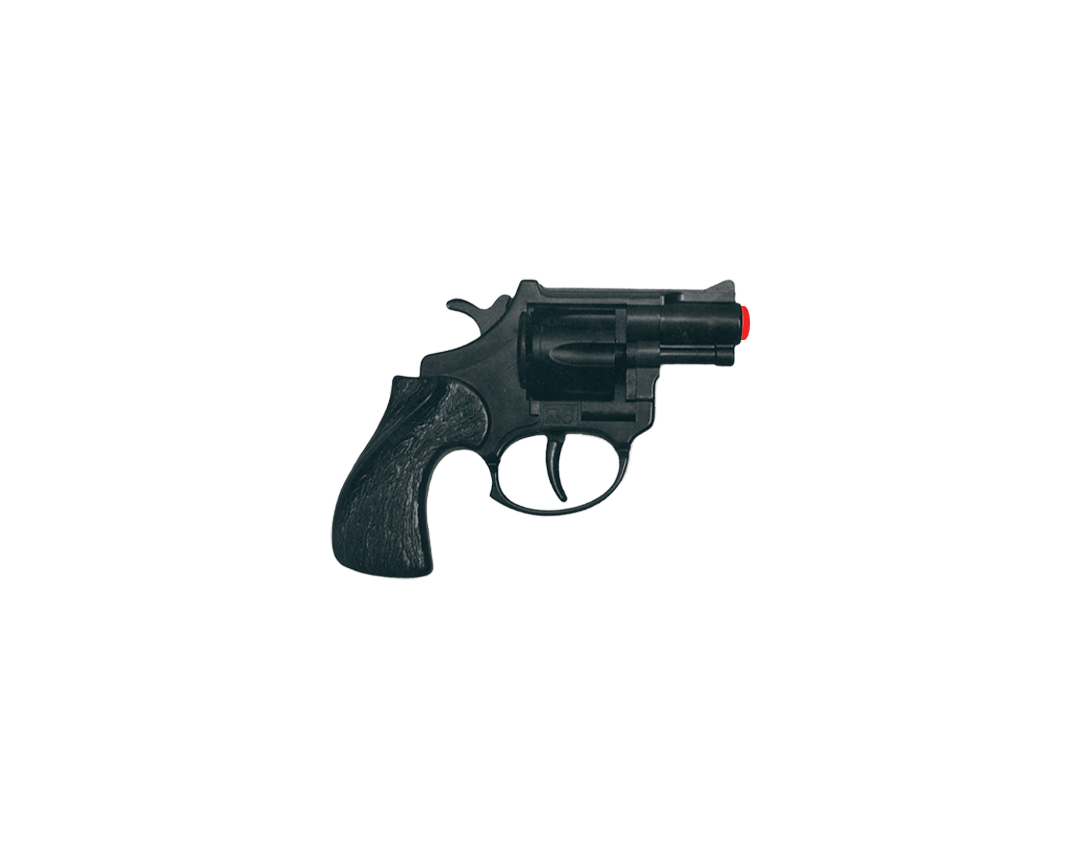 Schroedel - Colt .38 Detective Special - 8-Shot Cap Gun - All Black