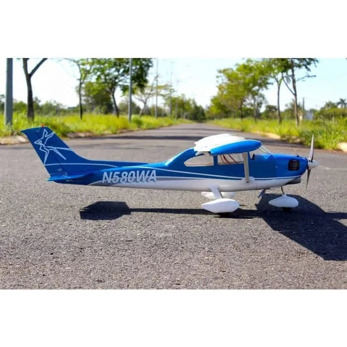 Seagull Models SEA - 327B 182 Cessna .46 ARF RC Plane Pearl Blue Scheme - Hobbytech Toys
