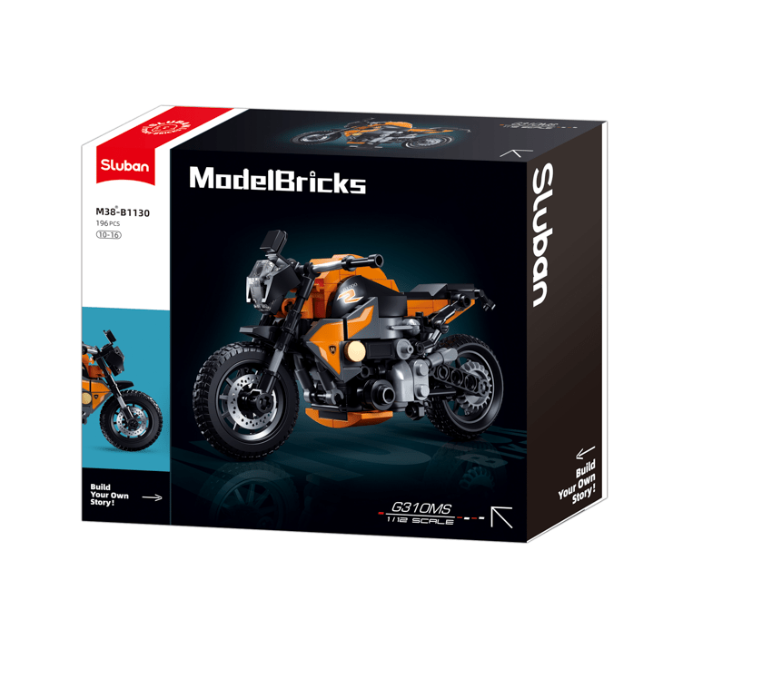 Sluban 1130 Motorbike G310MS - 196pc Kit - Hobbytech Toys