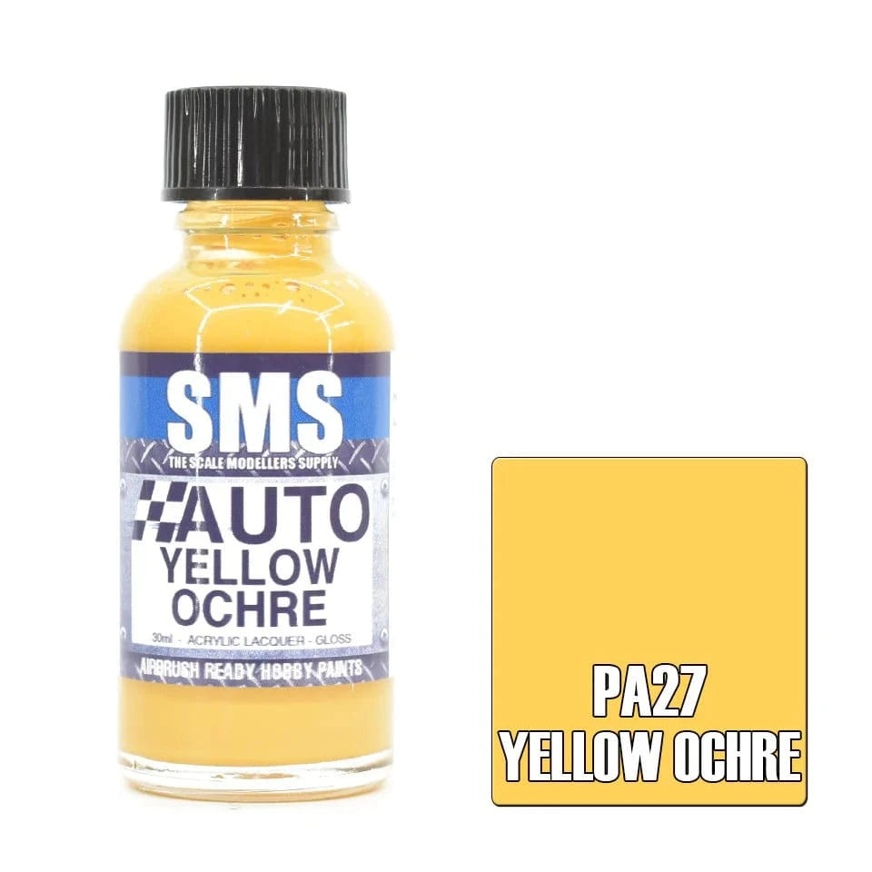 SMS PA27 Auto Colour YELLOW OCHRE 30ml - Hobbytech Toys
