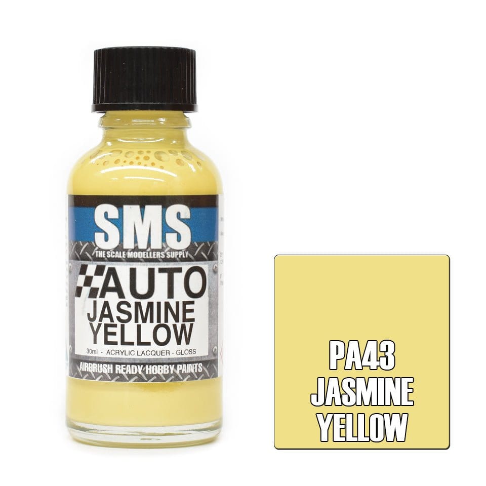 SMS PA43 Auto Colour JASMINE YELLOW 30ml - Hobbytech Toys