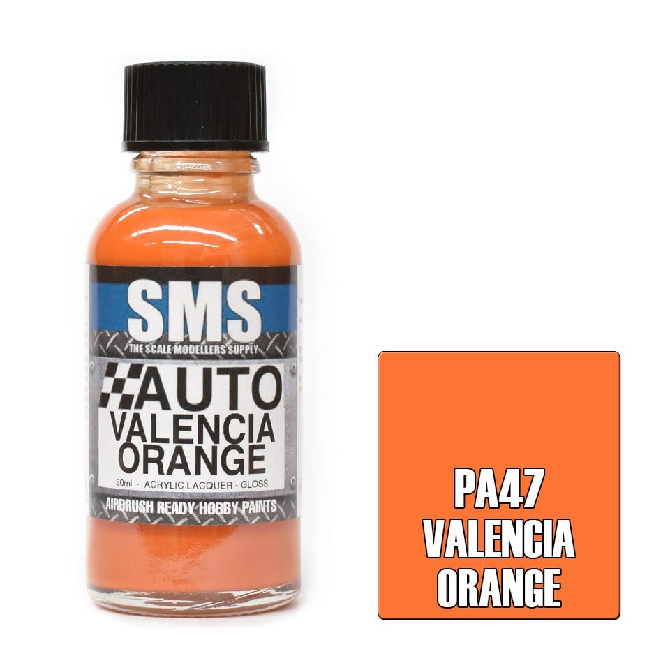 SMS PA47 Auto Colour VALENCIA ORANGE 30ml - Hobbytech Toys