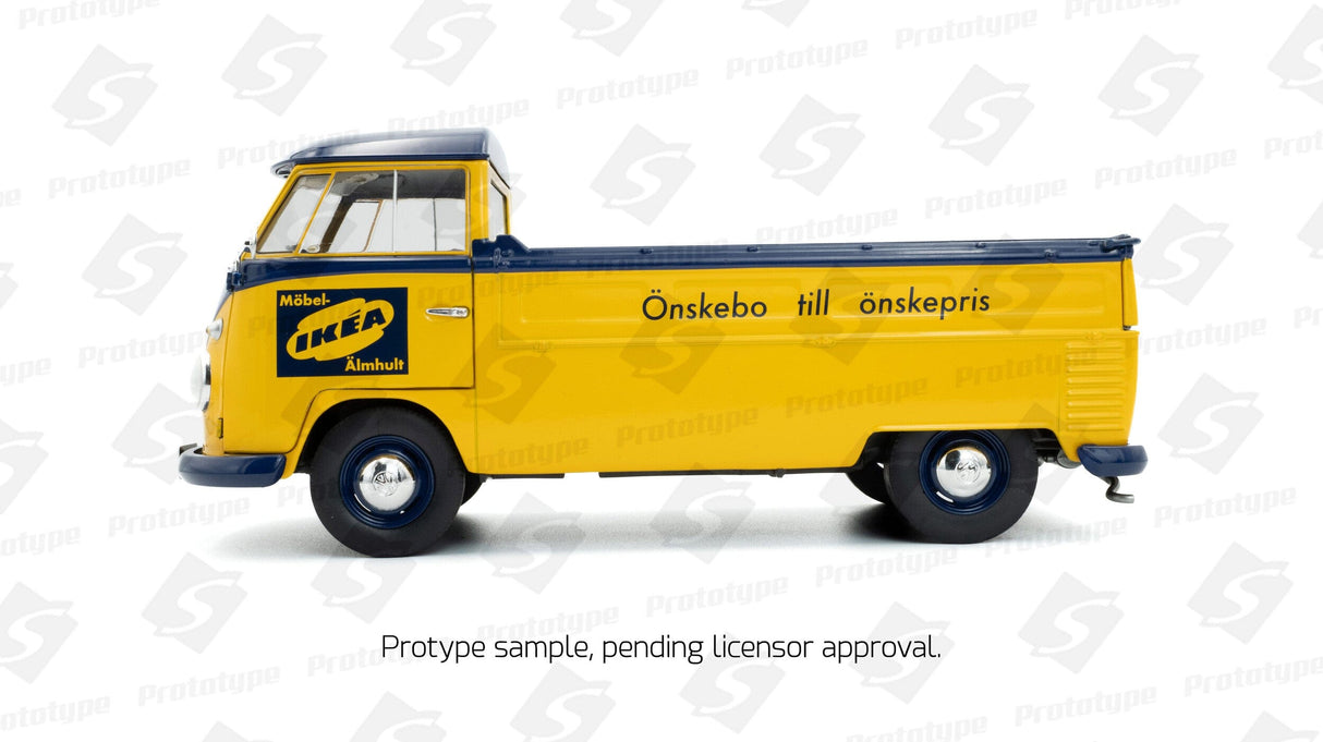 Solido 1/18 Yellow 1950 VW T1 Pickup Diecast Model