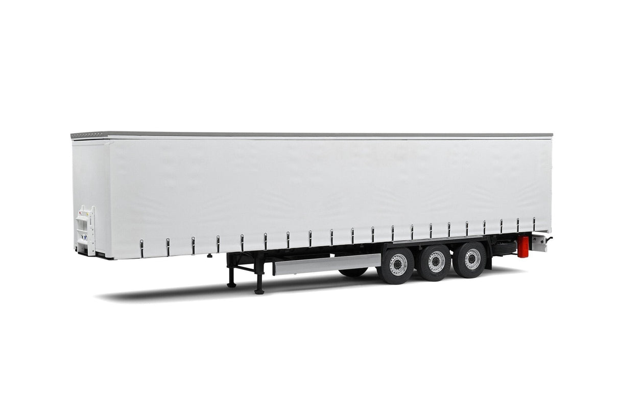 Solido 2400502 1/24 White/Plastic Curtain Semi Trailer - Hobbytech Toys