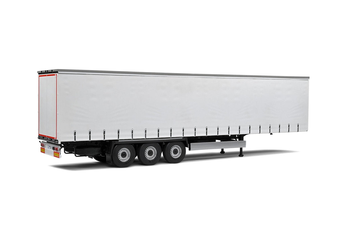 Solido 2400502 1/24 White/Plastic Curtain Semi Trailer - Hobbytech Toys