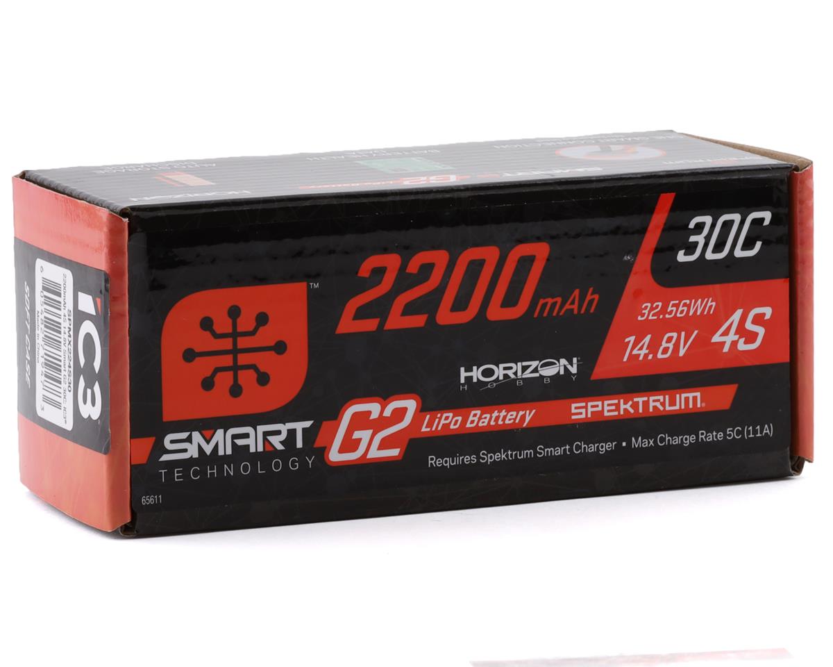 Spektrum 2200mAh 4S 14.8V 30c Smart G2 LiPo Battery with IC3 Connector - Hobbytech Toys