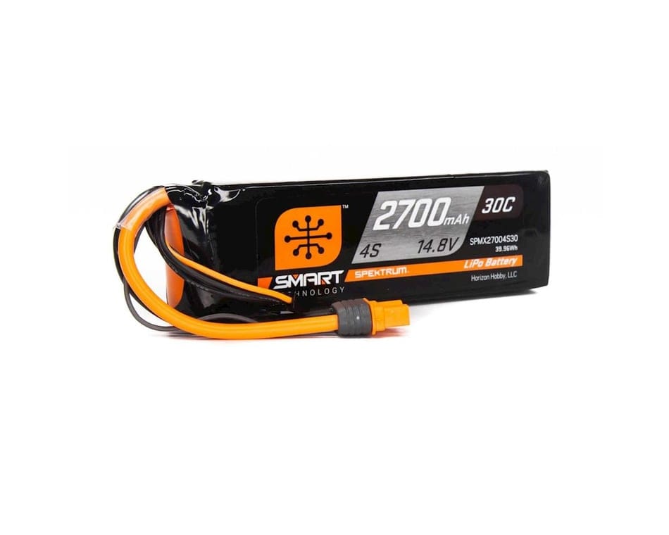 Spektrum SPMX27004S30 2700mAh 4S 30C Smart LiPo Battery IC3