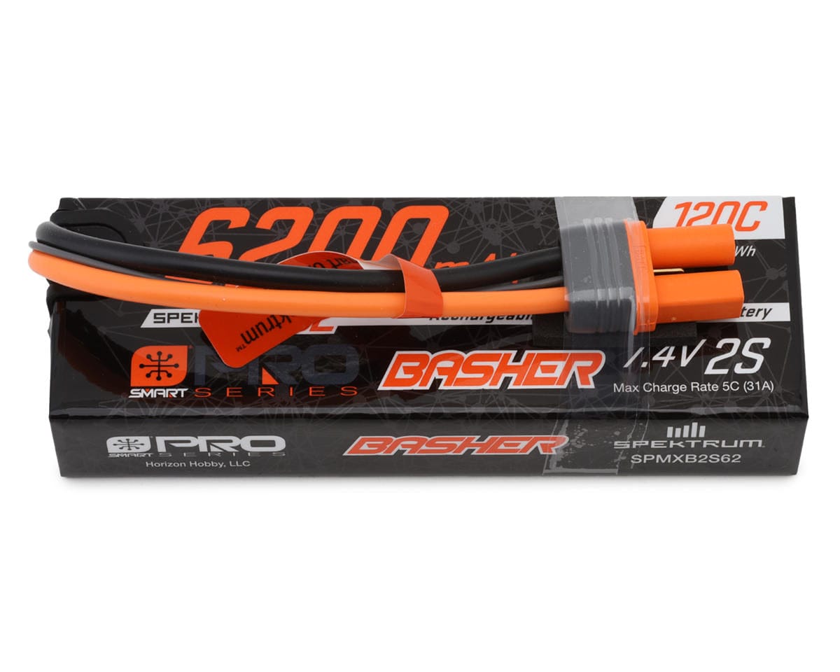 Spektrum 6200mAh 2S 120C Smart G2 Pro Basher LiPo IC5 SPMXB2S62