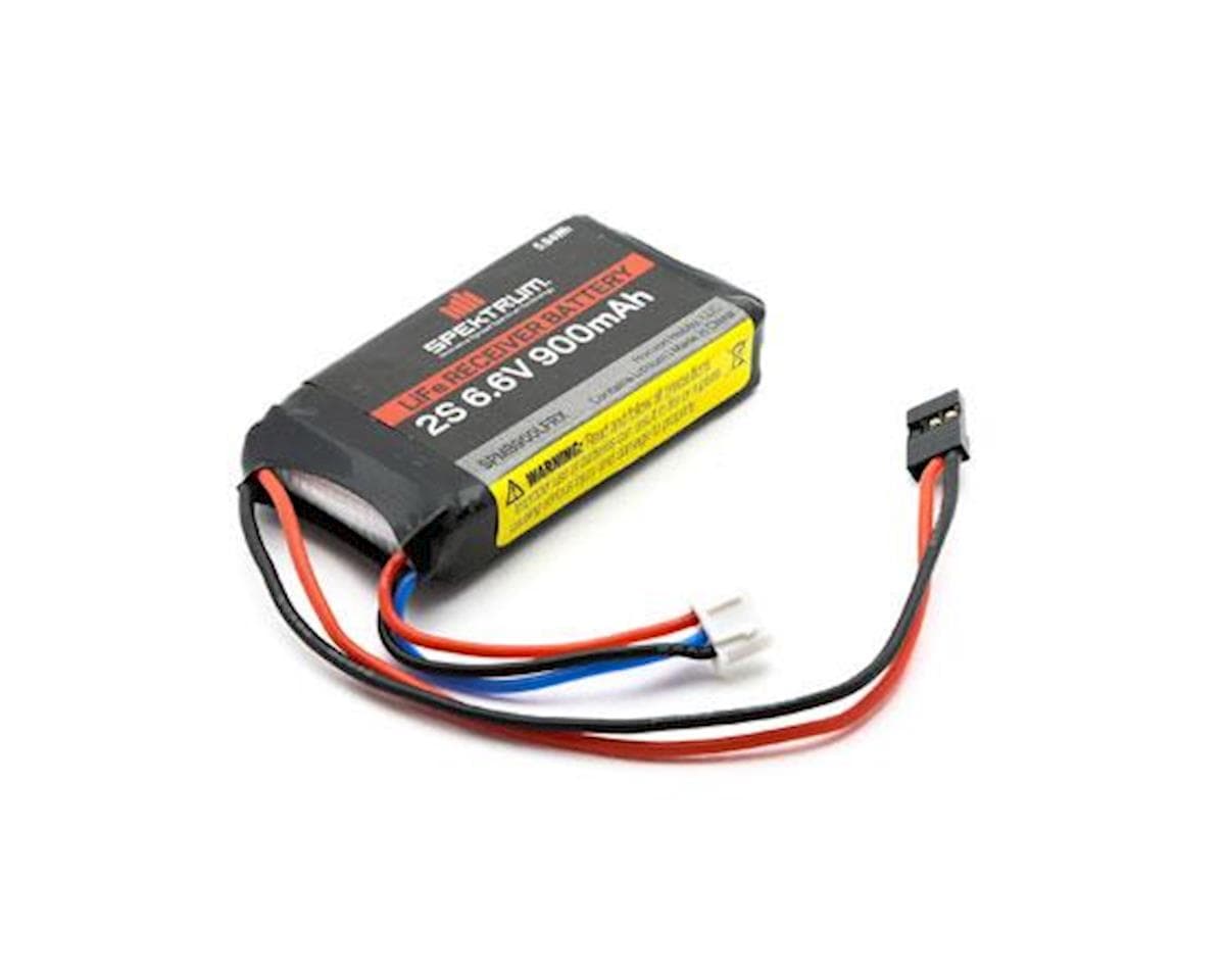 Spektrum 900mAh 2S 6.6V LiFe Receiver Battery SPMB900LFRX