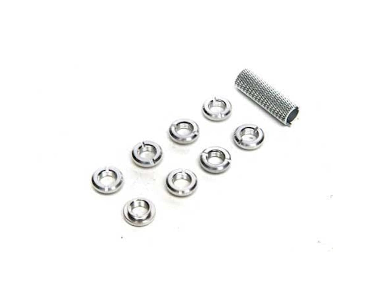 Spektrum SPMA1304 Silver Transmitter Switch Nuts and Wrench 8pcs