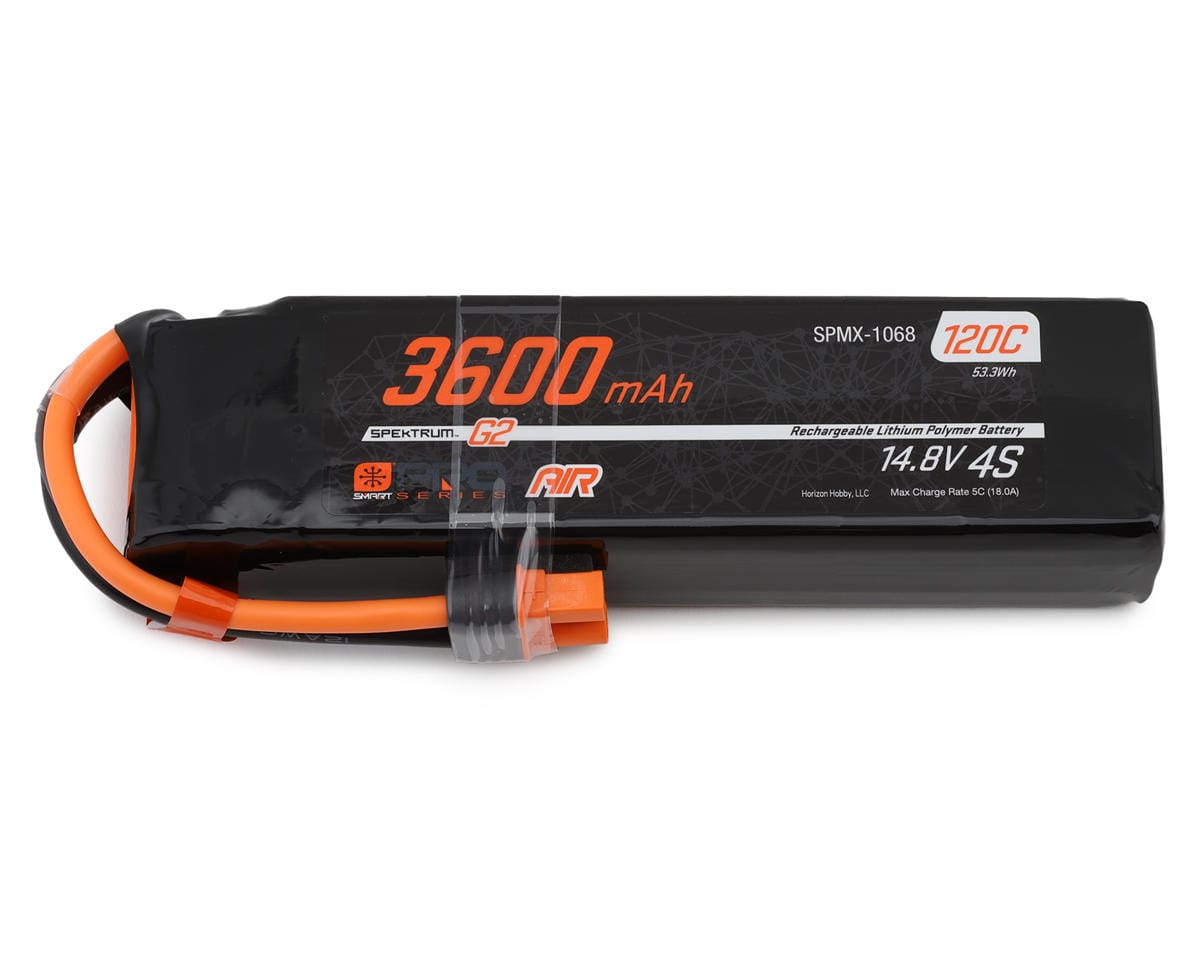 Spektrum 3600mAh 4S 120C Smart G2 Pro Air LiPo IC3 SPMX-1068