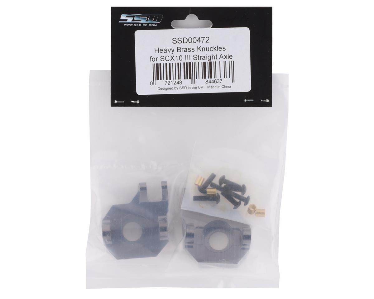 SSD RC SCX10 III Straight Axle Heavy Brass Knuckles - Hobbytech Toys