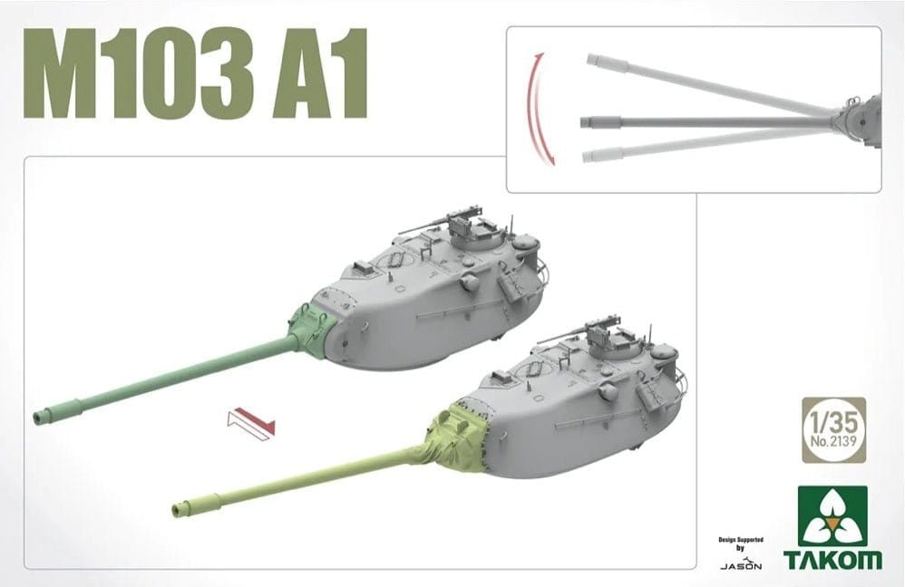 Takom 1/35 M103 A1 Plastic Model Kit - Hobbytech Toys