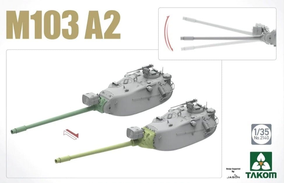 Takom 1/35 M103 A2 Plastic Model Kit - Hobbytech Toys