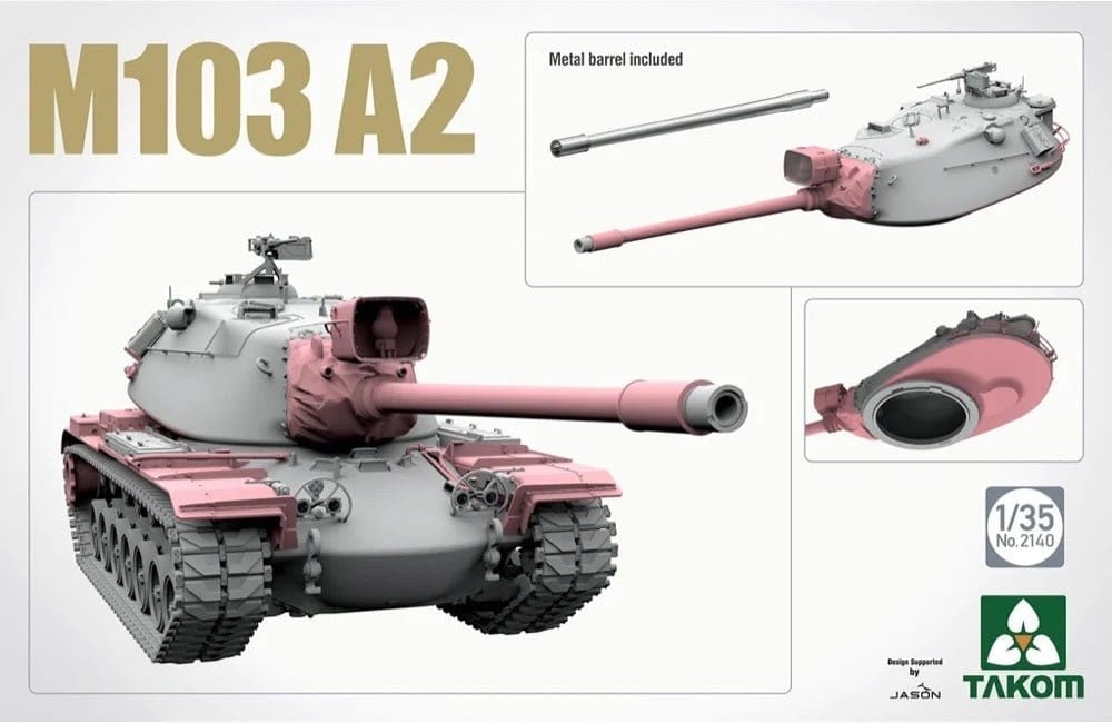 Takom 1/35 M103 A2 Plastic Model Kit - Hobbytech Toys