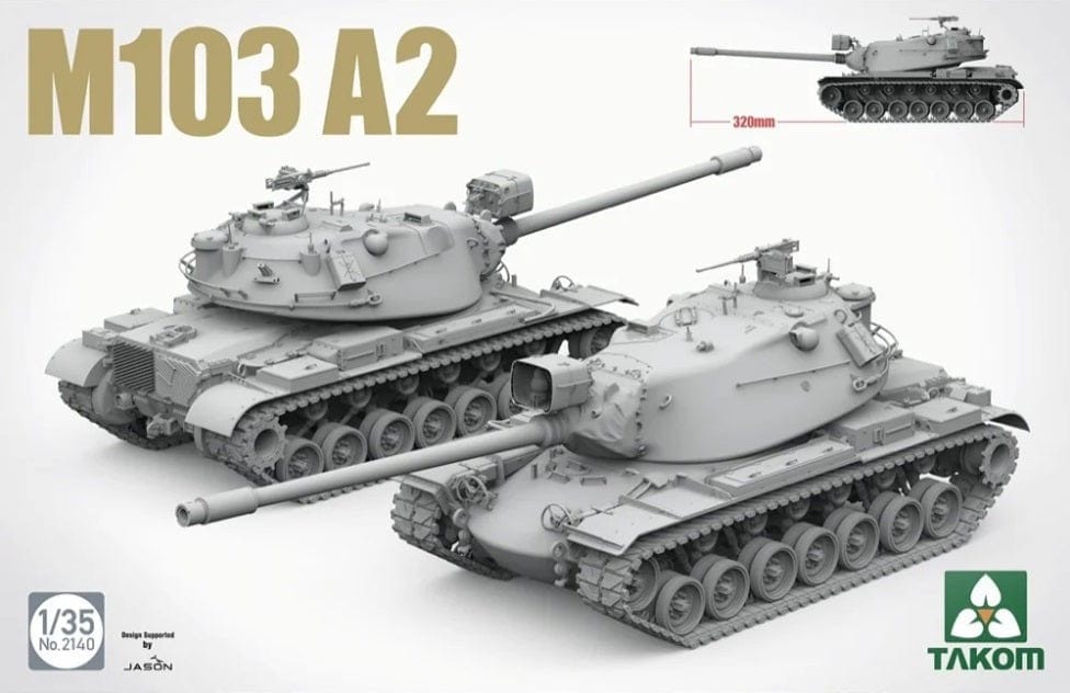 Takom 1/35 M103 A2 Plastic Model Kit - Hobbytech Toys