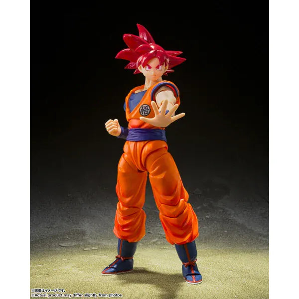 Tamashii Nations S.H Figuarts Super Saiyan God Son Goku -Saiyan God Of Virute