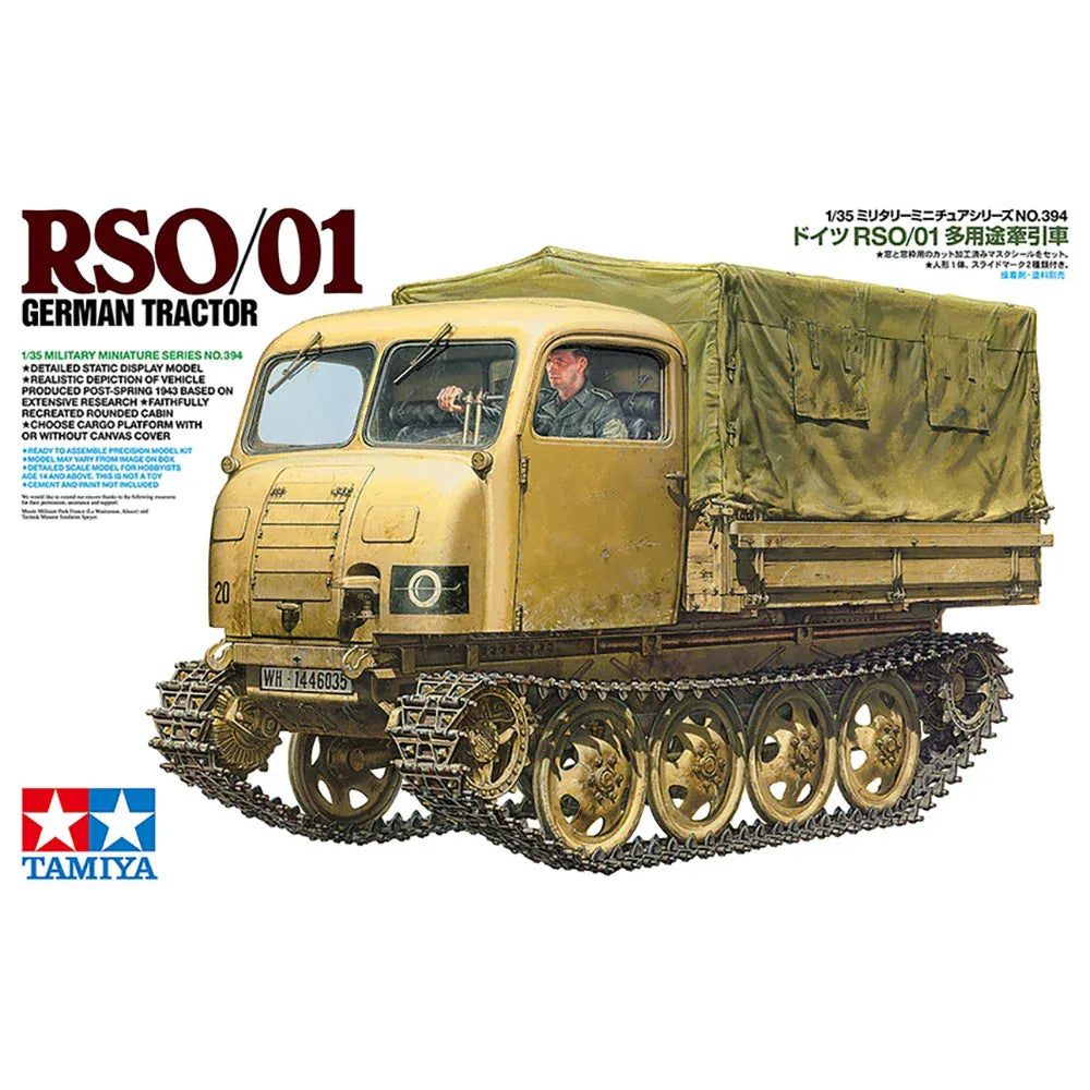 Tamiya 1/35 German Tractor RSO/01 Plastic Model Kit