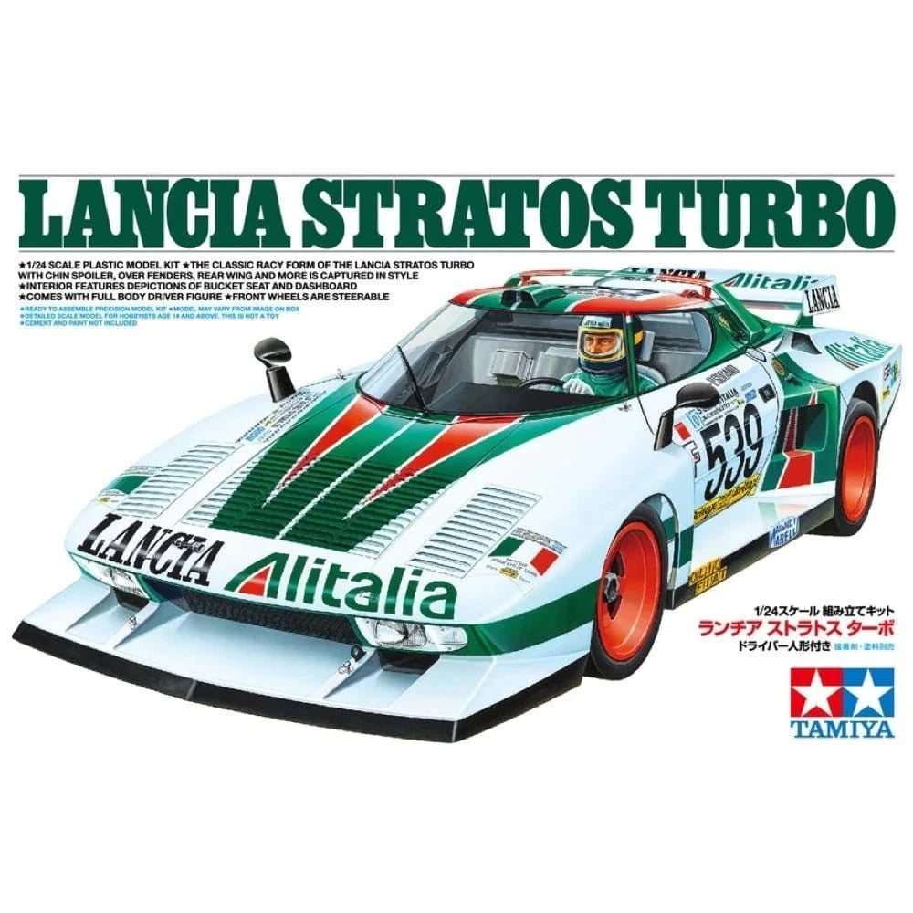 Tamiya 25210 1/24 Lancia Stratus Turbo Plastic Model Kit - Hobbytech Toys