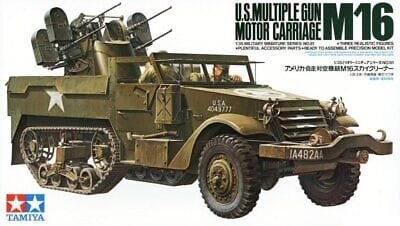 Tamiya 35081 1/35 U.S. M16 Half Track Plastic Model Kit - Hobbytech Toys