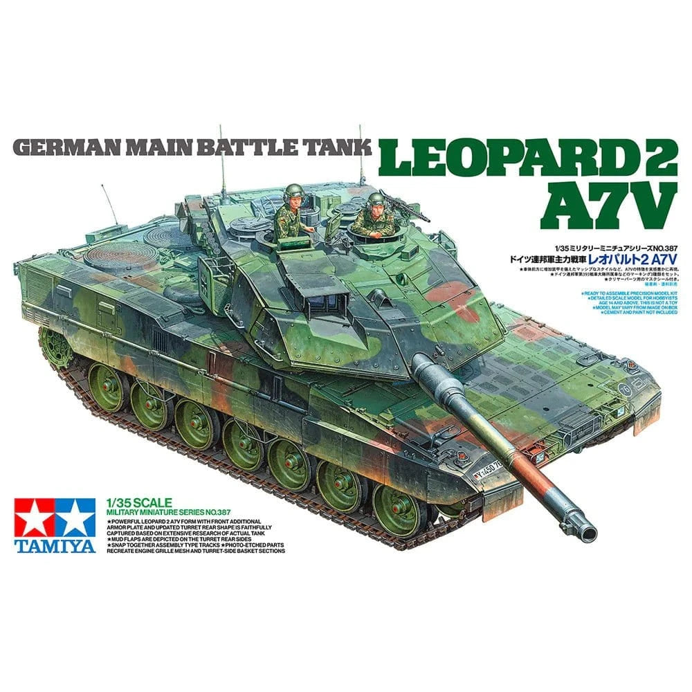 Tamiya 35385 1/35 Leopard 2 A7V Plastic Model Kit - Hobbytech Toys