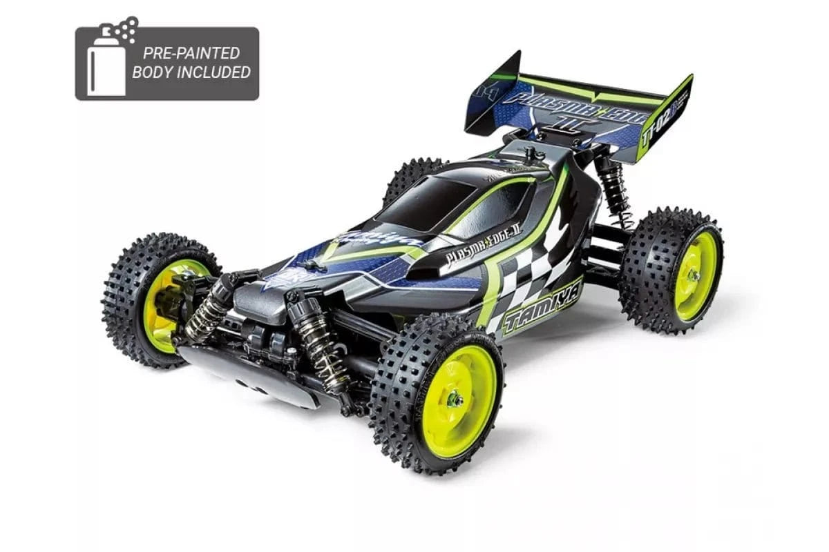 Tamiya 47446 1/10 TT - 02B Plasma Edge II Prepainted Gun Metal Chassis Kit - Hobbytech Toys