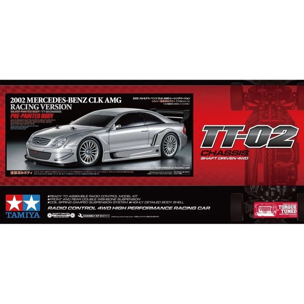 Tamiya 47493A 1/10 Mercedes - Benz CLK AMG TT - 02 RC Car Kit - Hobbytech Toys