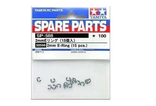 Tamiya 50588 2mm E - Ring (10pcs) - Hobbytech Toys