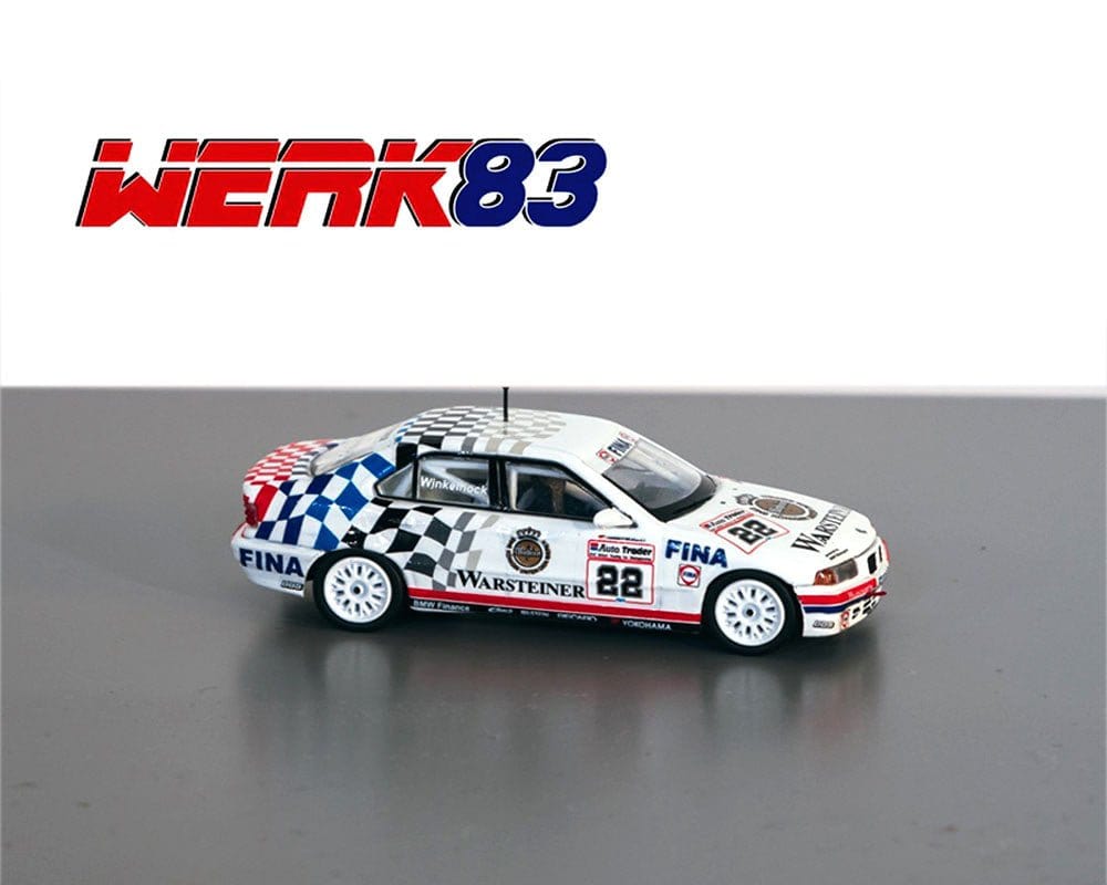 Tarmac 1/64 Champion Werk83 BMW 318i BTCC 1993 Diecast Model - Hobbytech Toys