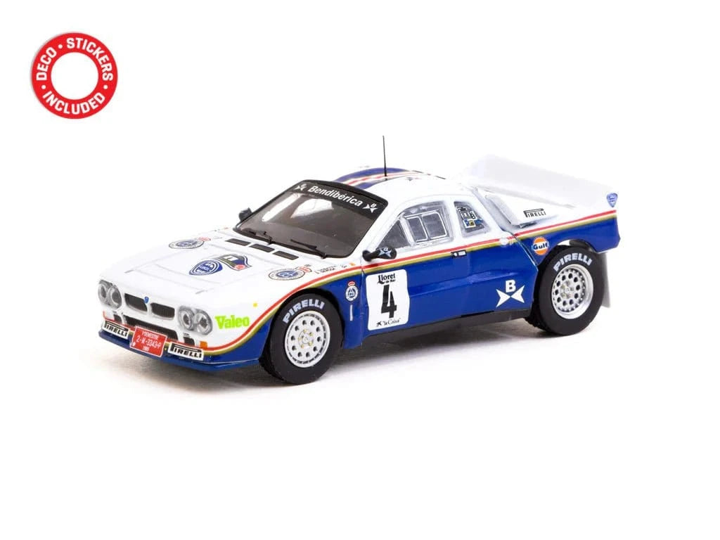 Tarmac 1/64 Lancia 037 Rally Costa Brava 1985 S.Servia/J.Sabater Diecast Model - Hobbytech Toys