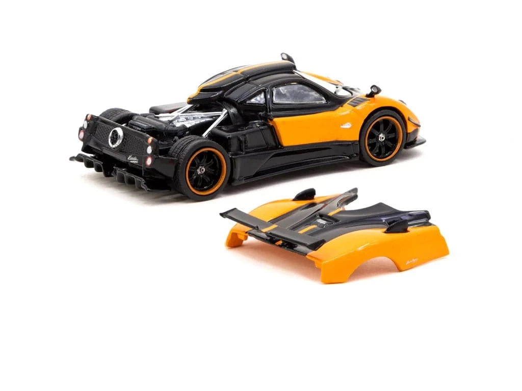 Tarmac 1/64 Pagani Zonda Cinque - Arancio Saint Tropez Diecast Model - Hobbytech Toys