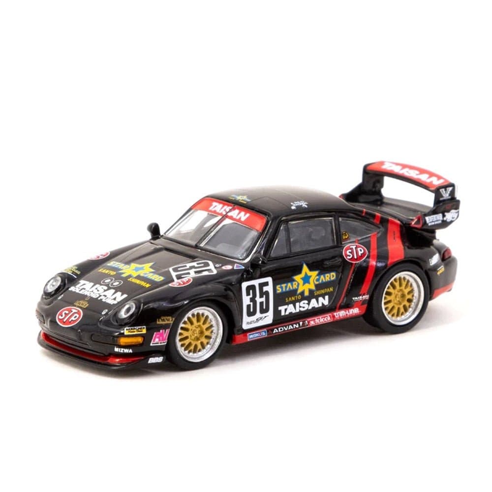 Tarmac 1/64 Porsche 911 (993) GT2 - JGTC Taisan Starcard #35 - Hobbytech Toys